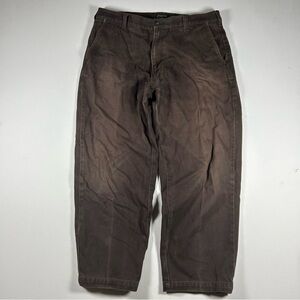 St.Johns Bay Men’s Brown Baggy Chino Pants - Fits-36x27 Vintage Y2k Skater Faded